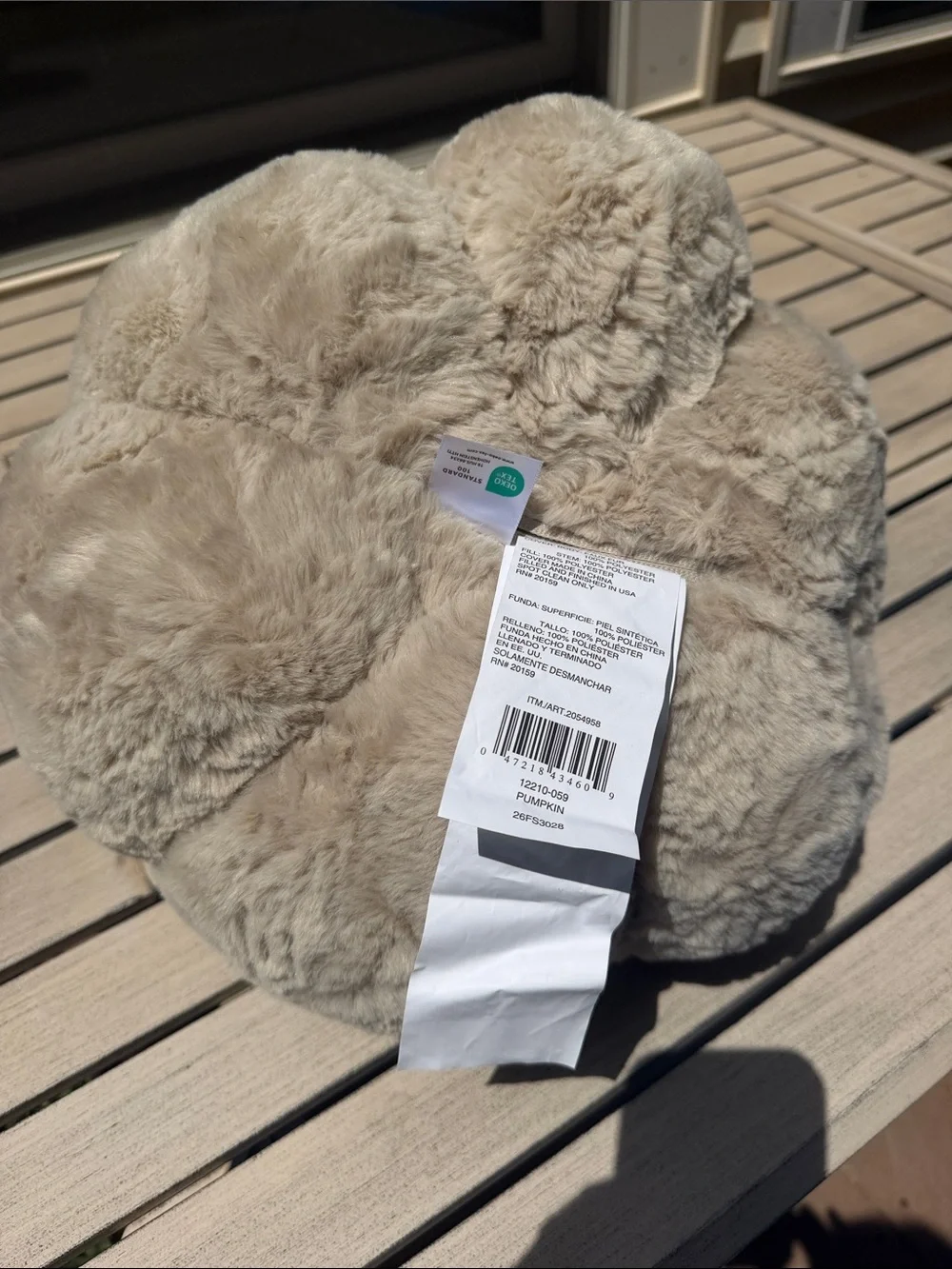Viral Faux Fur Plush Decorative Pumpkin